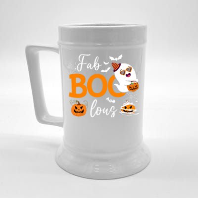 Fab Boo Lous Cute Ghost Halloween Beer Stein