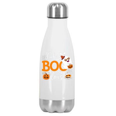 Fab Boo Lous Cute Ghost Halloween Stainless Steel Insulated Water Bottle