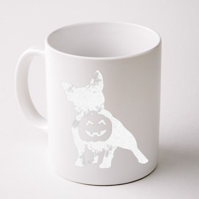 French Bulldog Lazy Halloween Costume Cute Frenchie Pumpkin Coffee Mug