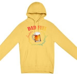 Funny Beer Lover Dad Fuel Premium Pullover Hoodie