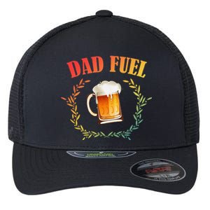 Funny Beer Lover Dad Fuel Flexfit Unipanel Trucker Cap