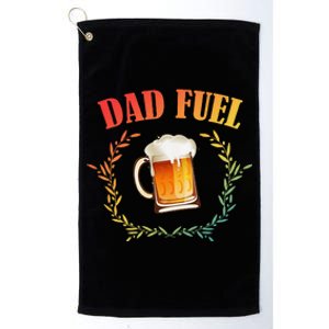 Funny Beer Lover Dad Fuel Platinum Collection Golf Towel