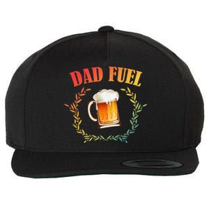 Funny Beer Lover Dad Fuel Wool Snapback Cap