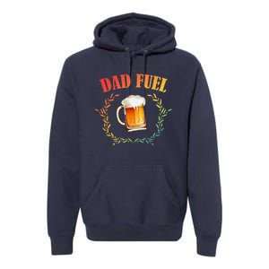 Funny Beer Lover Dad Fuel Premium Hoodie