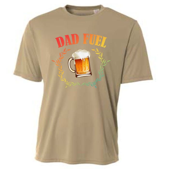 Funny Beer Lover Dad Fuel Cooling Performance Crew T-Shirt