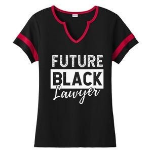 Future Black Lawyer Justice Law School  Ladies Halftime Notch Neck Tee