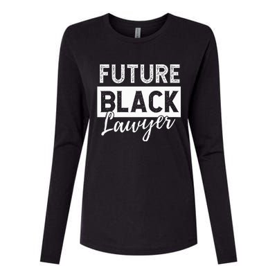 Future Black Lawyer Justice Law School  Womens Cotton Relaxed Long Sleeve T-Shirt