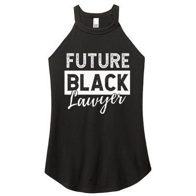 Future Black Lawyer Justice Law School  Women's Perfect Tri Rocker Tank