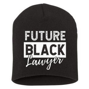 Future Black Lawyer Justice Law School  Short Acrylic Beanie