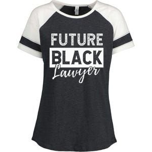 Future Black Lawyer Justice Law School  Enza Ladies Jersey Colorblock Tee