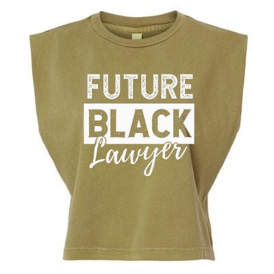 Future Black Lawyer Justice Law School  Garment-Dyed Women's Muscle Tee