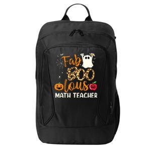 Fab Boo Lous Math Teacher Leopard Spooky Halloween Costume City Backpack