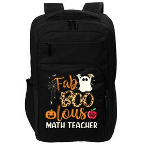 Fab Boo Lous Math Teacher Leopard Spooky Halloween Costume Impact Tech Backpack