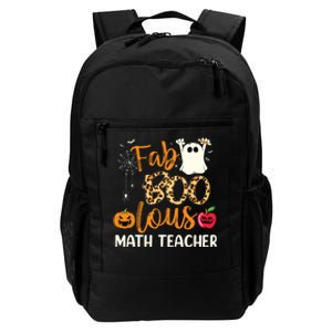 Fab Boo Lous Math Teacher Leopard Spooky Halloween Costume Daily Commute Backpack