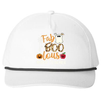 Fab Boo Lous Math Teacher Leopard Spooky Halloween Costume Snapback Five-Panel Rope Hat