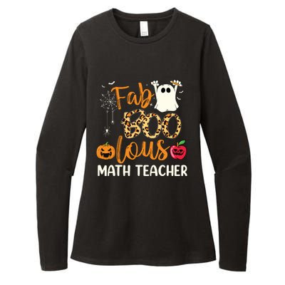 Fab Boo Lous Math Teacher Leopard Spooky Halloween Costume Womens CVC Long Sleeve Shirt