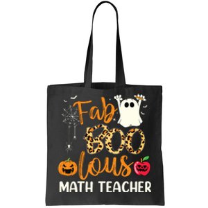 Fab Boo Lous Math Teacher Leopard Spooky Halloween Costume Tote Bag