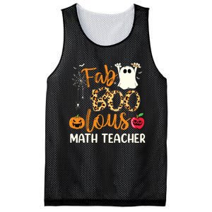 Fab Boo Lous Math Teacher Leopard Spooky Halloween Costume Mesh Reversible Basketball Jersey Tank