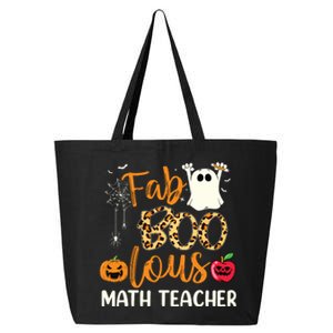 Fab Boo Lous Math Teacher Leopard Spooky Halloween Costume 25L Jumbo Tote