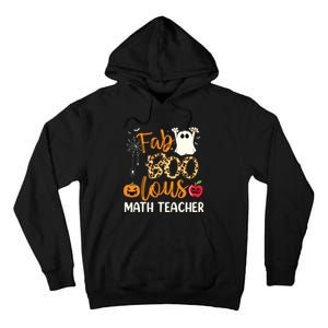 Fab Boo Lous Math Teacher Leopard Spooky Halloween Costume Tall Hoodie