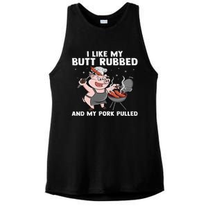 Funny BBQ Lover Grilling Barbecue  Ladies PosiCharge Tri-Blend Wicking Tank