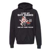 Funny BBQ Lover Grilling Barbecue  Premium Hoodie