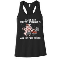 Funny BBQ Lover Grilling Barbecue  Women's Racerback Tank