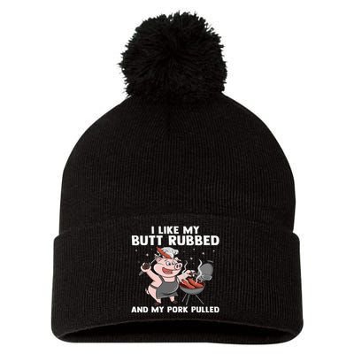 Funny BBQ Lover Grilling Barbecue  Pom Pom 12in Knit Beanie