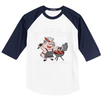 Funny BBQ Lover Grilling Barbecue  Baseball Sleeve Shirt