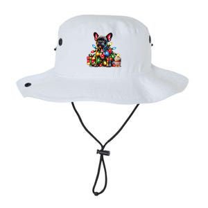 French Bulldog Lovers Xmas Reindeer Antler Christmas Lights Legacy Cool Fit Booney Bucket Hat