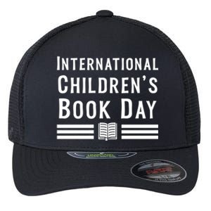 Funny Book Lovers Graphic International 'S Book Day Cute Gift Flexfit Unipanel Trucker Cap