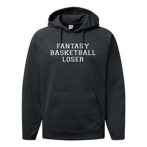 Fantasy Basketball Loser Hilarious League Punishment Performance Fleece Hoodie