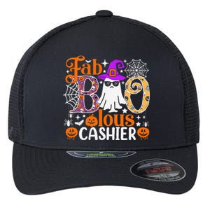 Fab Boo Lous Cashier Funny Halloween Flexfit Unipanel Trucker Cap