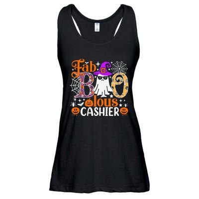 Fab Boo Lous Cashier Funny Halloween Ladies Essential Flowy Tank