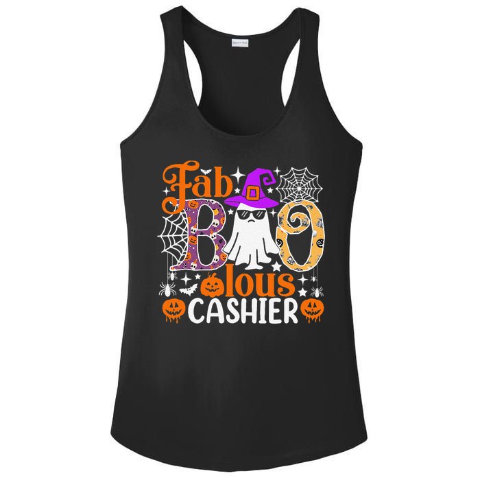 Fab Boo Lous Cashier Funny Halloween Ladies PosiCharge Competitor Racerback Tank