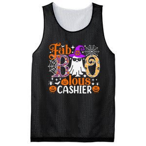 Fab Boo Lous Cashier Funny Halloween Mesh Reversible Basketball Jersey Tank