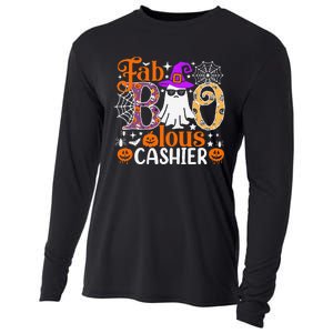 Fab Boo Lous Cashier Funny Halloween Cooling Performance Long Sleeve Crew