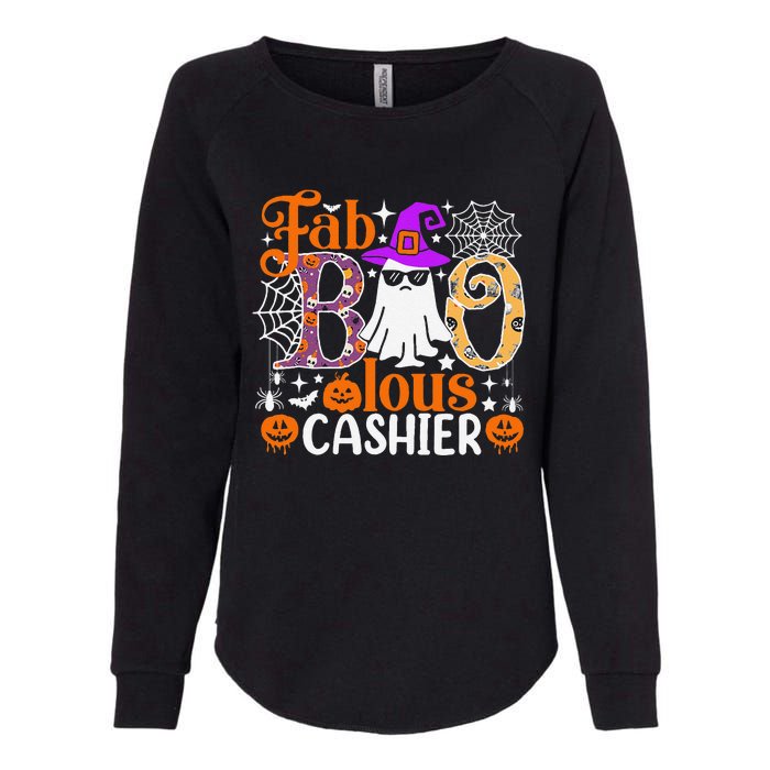 Fab Boo Lous Cashier Funny Halloween Womens California Wash Sweatshirt