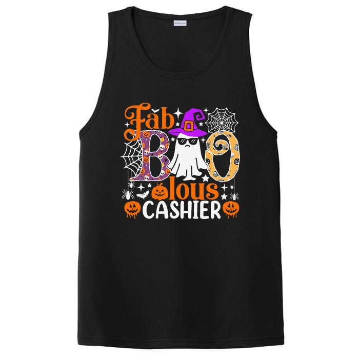 Fab Boo Lous Cashier Funny Halloween PosiCharge Competitor Tank