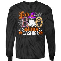 Fab Boo Lous Cashier Funny Halloween Tie-Dye Long Sleeve Shirt