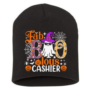 Fab Boo Lous Cashier Funny Halloween Short Acrylic Beanie