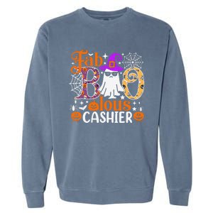 Fab Boo Lous Cashier Funny Halloween Garment-Dyed Sweatshirt