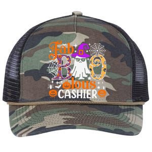 Fab Boo Lous Cashier Funny Halloween Retro Rope Trucker Hat Cap