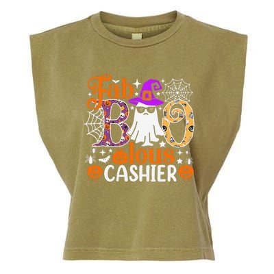 Fab Boo Lous Cashier Funny Halloween Garment-Dyed Women's Muscle Tee