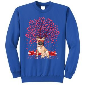 French Bulldog Lover Heart Tree French Bulldog Valentine Meaningful Gift Sweatshirt