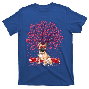 French Bulldog Lover Heart Tree French Bulldog Valentine Meaningful Gift T-Shirt