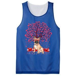 French Bulldog Lover Heart Tree French Bulldog Valentine Meaningful Gift Mesh Reversible Basketball Jersey Tank