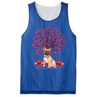 French Bulldog Lover Heart Tree French Bulldog Valentine Meaningful Gift Mesh Reversible Basketball Jersey Tank