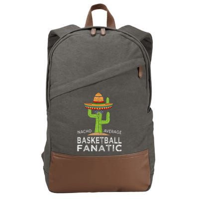 Funny Basketball Lover Player Fan Cotton Canvas Backpack