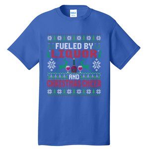 Fueled By Liquor And Christmas Cheer Ing Xmas Party Gift Tall T-Shirt